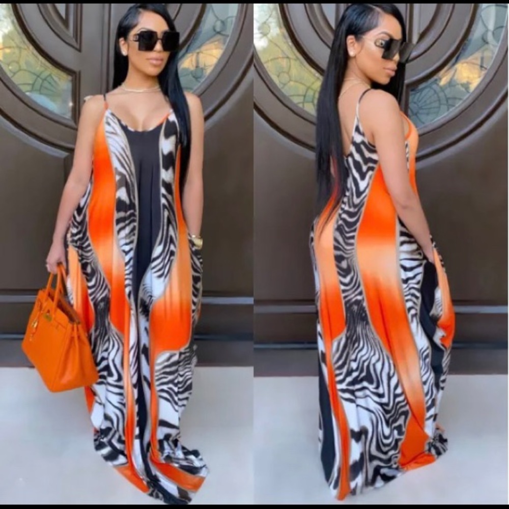 A date in Miami spaghetti strap dress